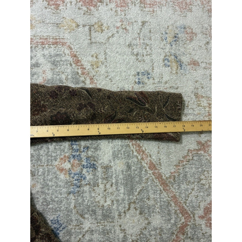 Upcycled Reworked Tweed Blazer Jacket Custom Patchwork Denim Boho Grunge Art - Picture 6 of 10